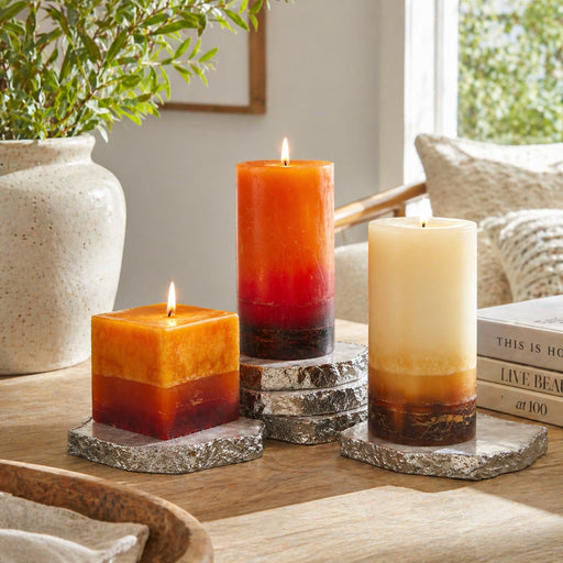 Stone Candles Scented Pillars Collection