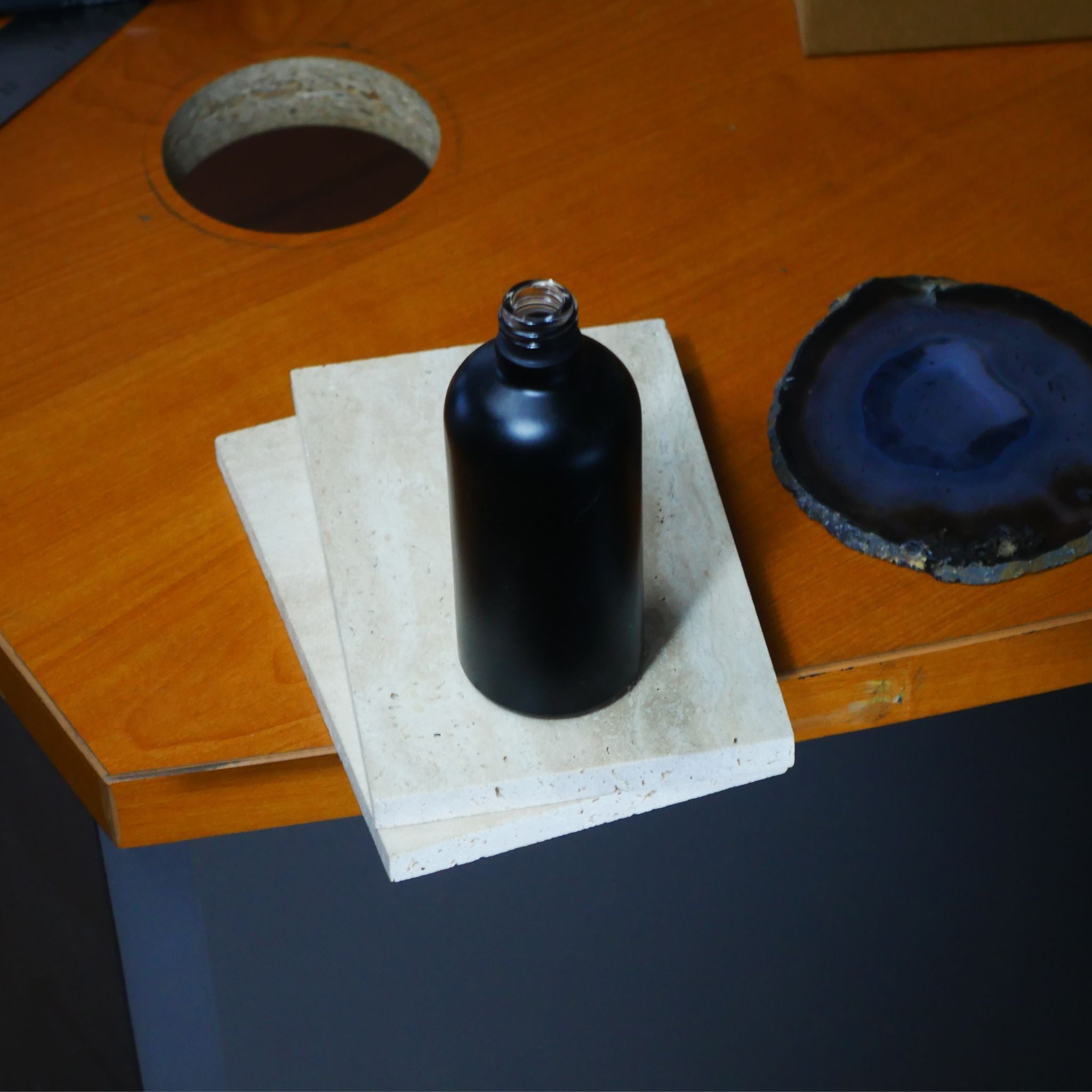 Stone Candles Supplies Bottle Room Spray and Diffuser Black Matte #Glass Color_Black Matte