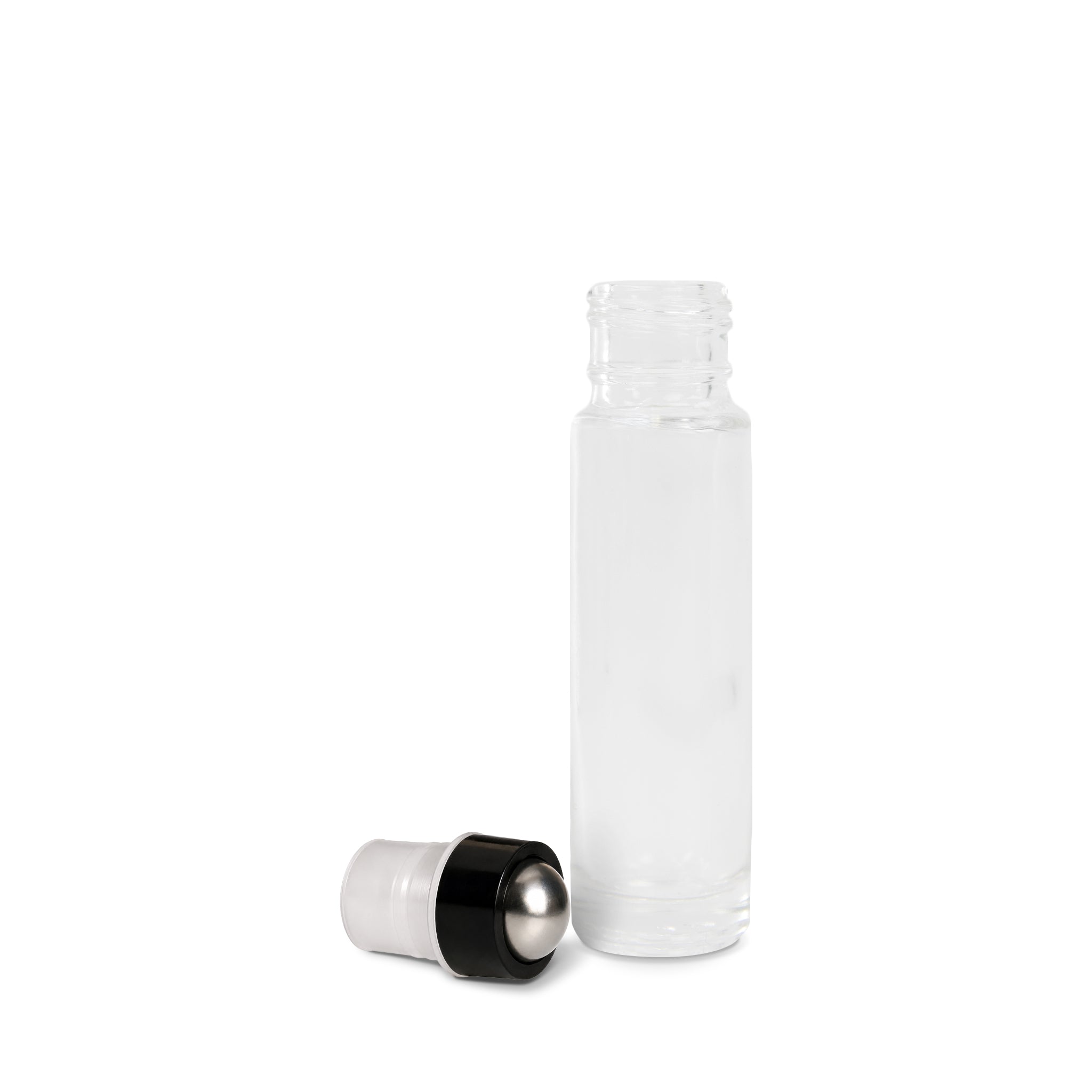 10mlRollOn_MetalBall_ClearBottle_Thumbnail Stainless Steel