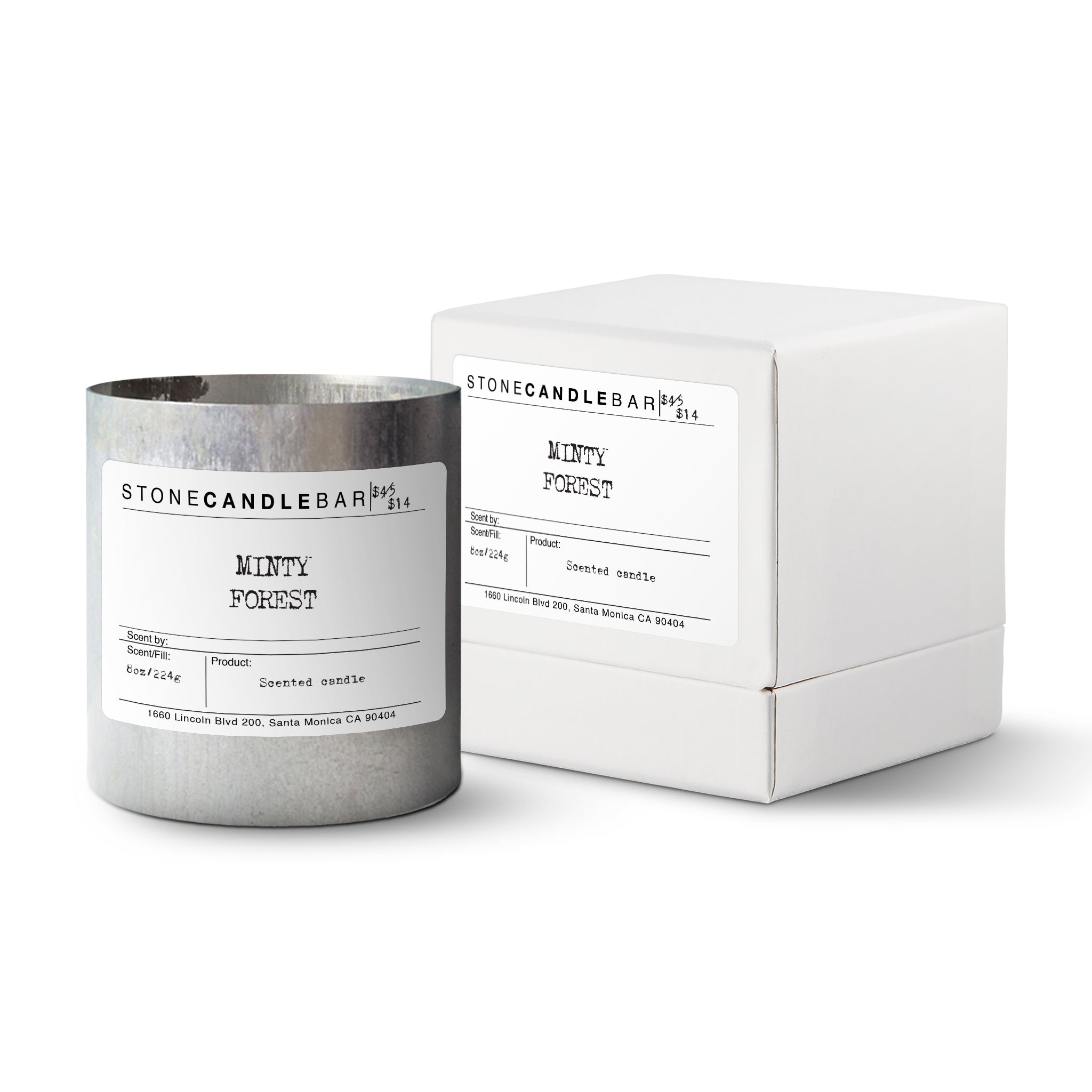 8oz Minty Forest Candle