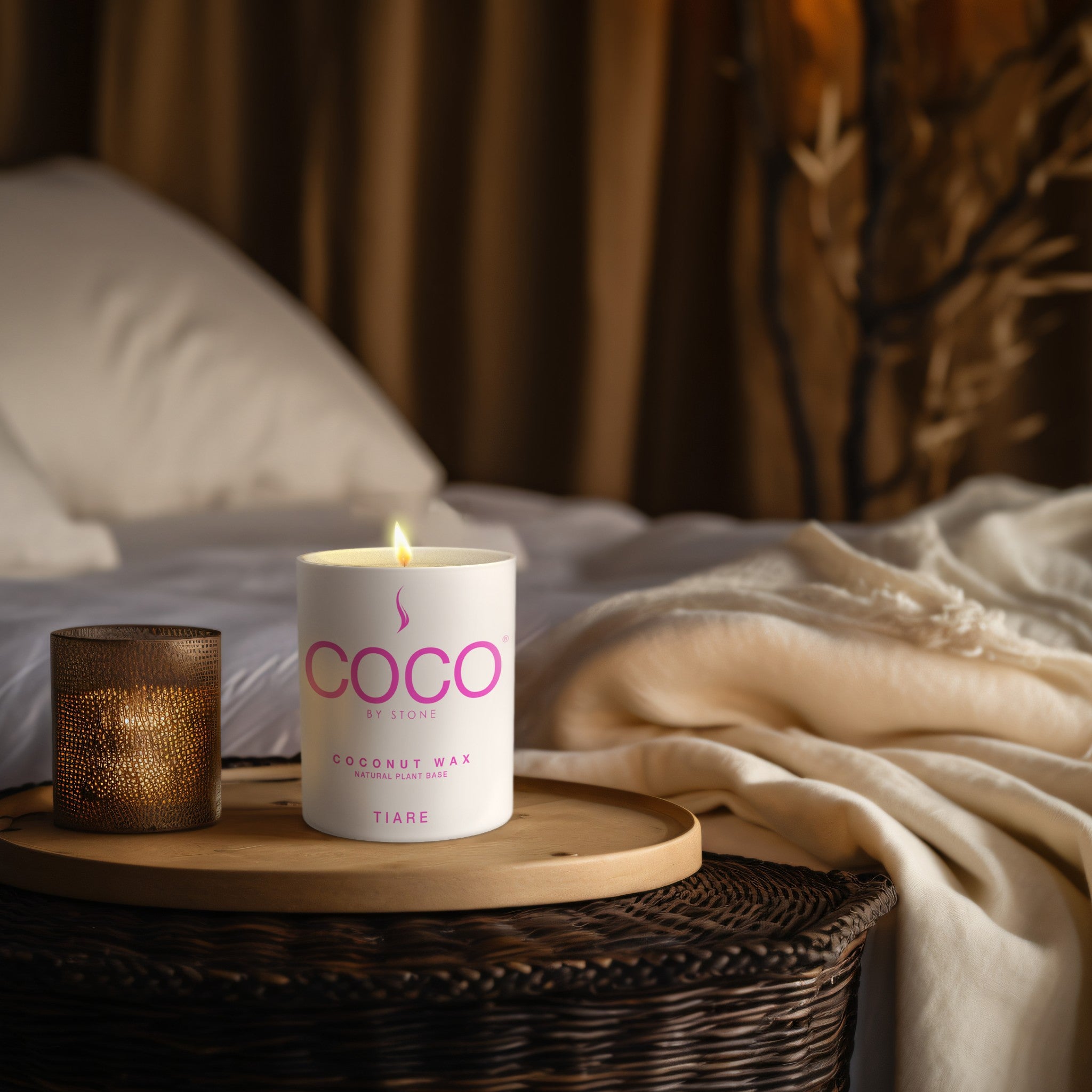 Tiare Natural Coconut Apricot Wax Candle