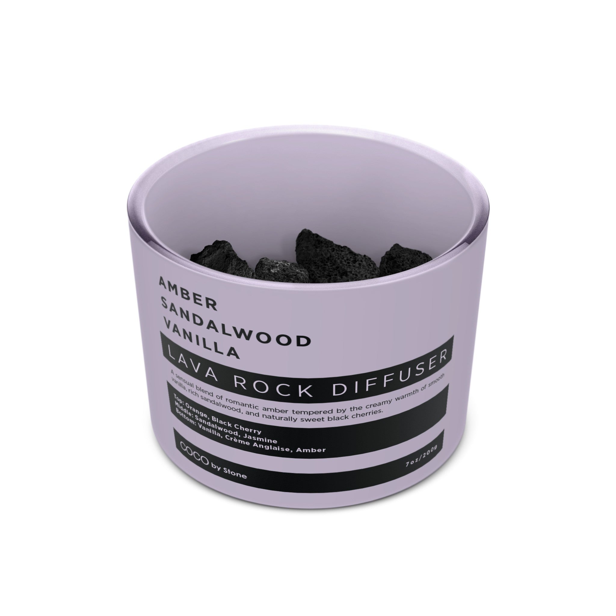 Lava Rock Diffuser with Oil Starter Pack (Amber | Sandalwood | Vanilla)