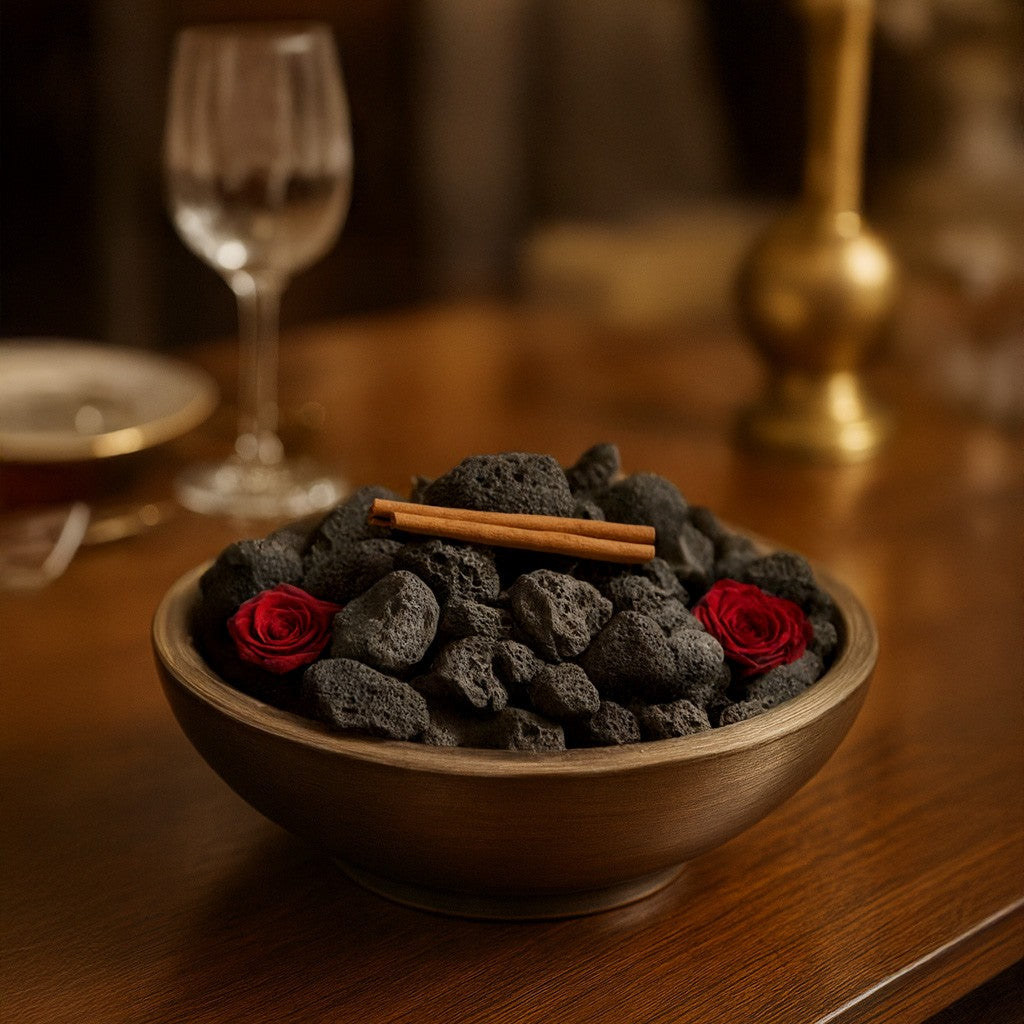 Scented Lava Rocks with Oil Starter Pack (White Tea | Aloe Vera | Musk)