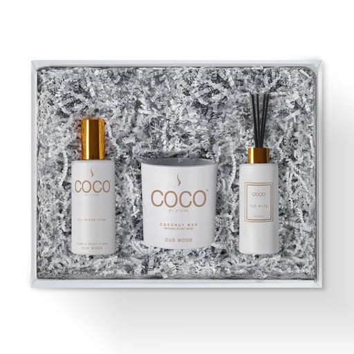 5oz Diffuser, 5oz Room Spray and 11oz Candle Gift Pack (Oud Wood)
