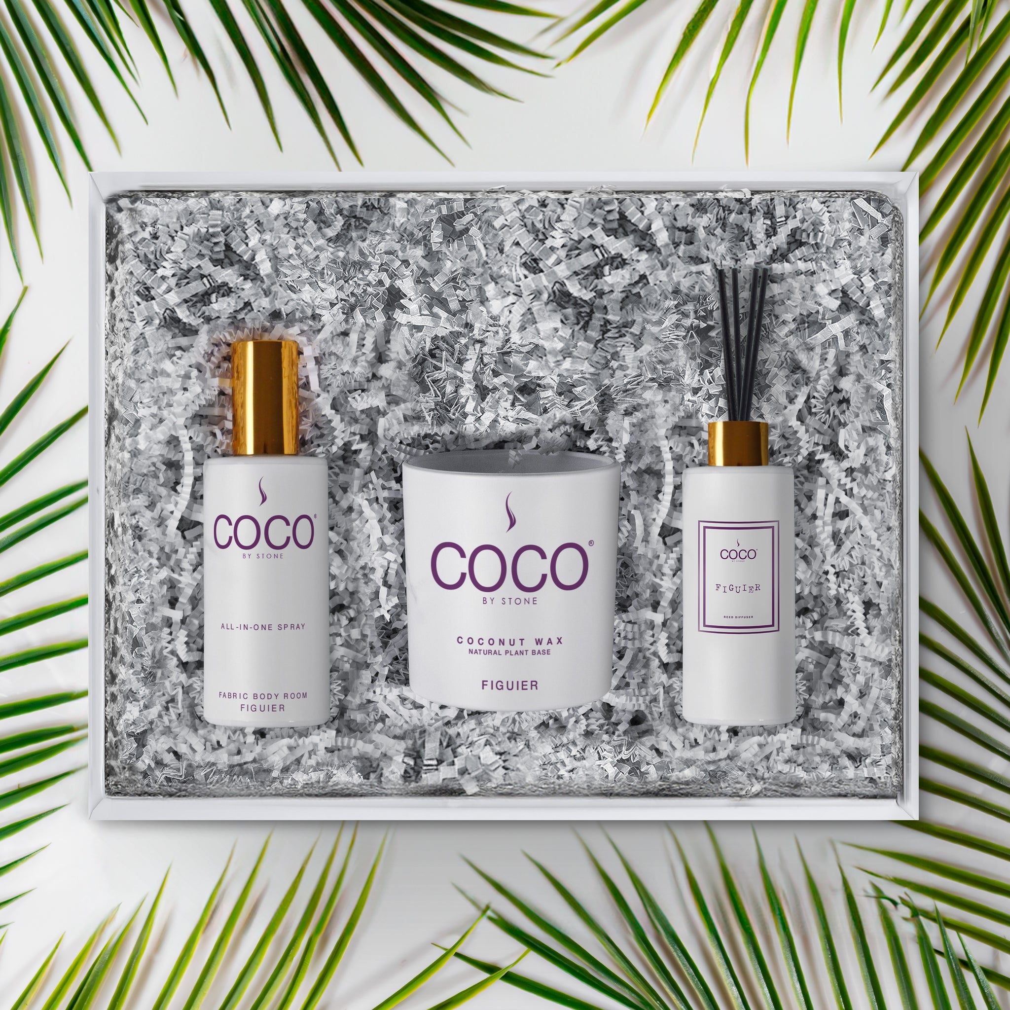 5oz Diffuser, 5oz Room Spray and 11oz Candle Gift Pack (Figuier)