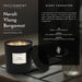 Luxury perfume-inspired candle arranged on a clean tabletop