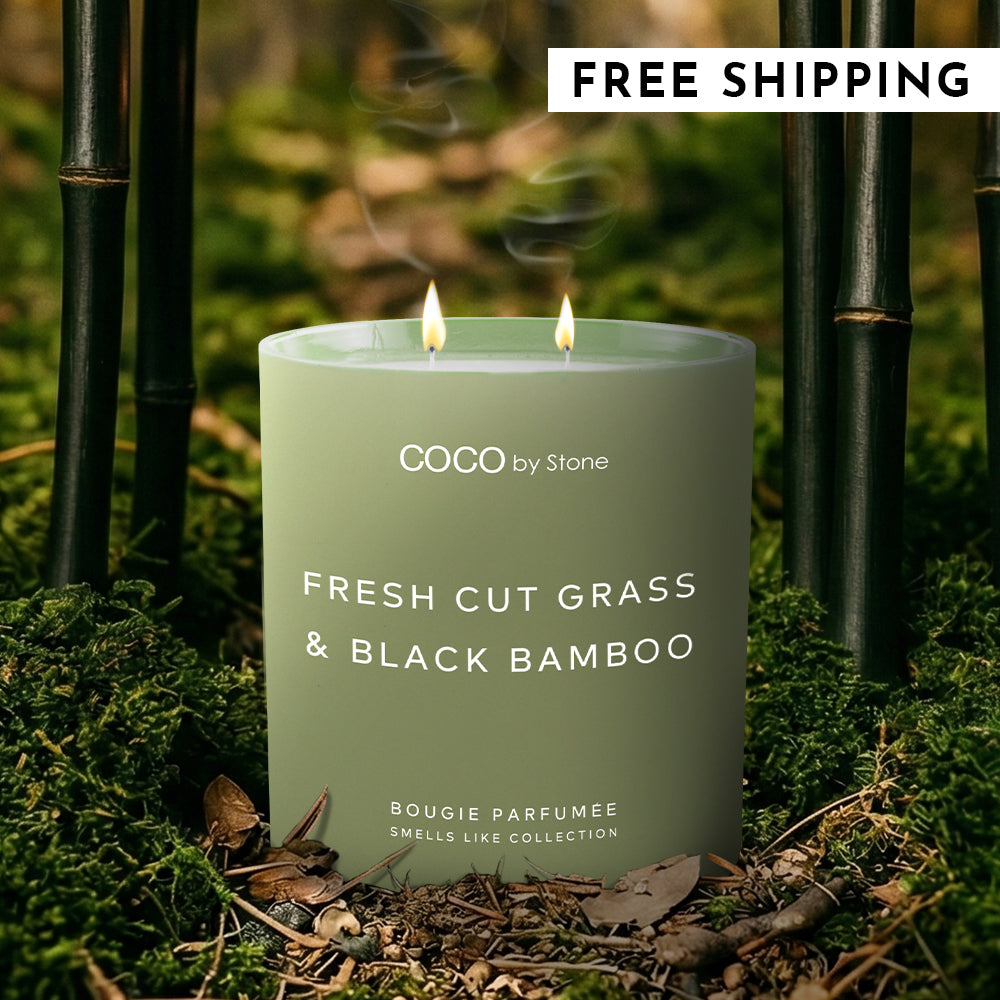 11oz Smells Like Fresh Cut Grass & Black Bamboo Candle