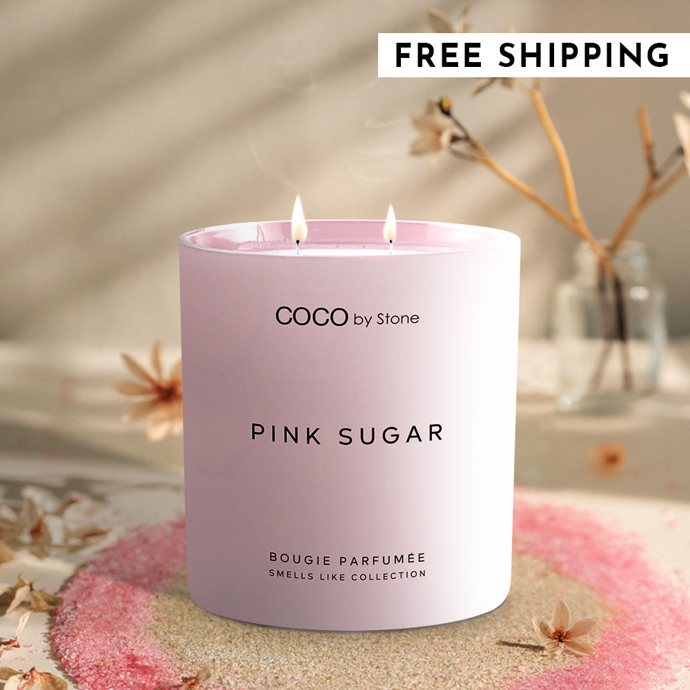 11oz Smells Like Pink Sugar Rock Crystal Candle