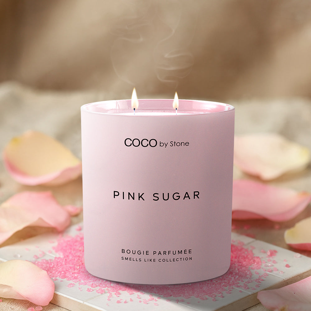11oz Smells Like Pink Sugar Rock Crystal Candle