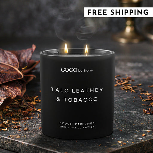 11oz Smells Like Talc Leather & Tobacco Candle