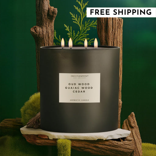 55oz Oud Wood | Guaiac Wood | Cedar Candle (Inspired by Tom Ford Oud Wood®)