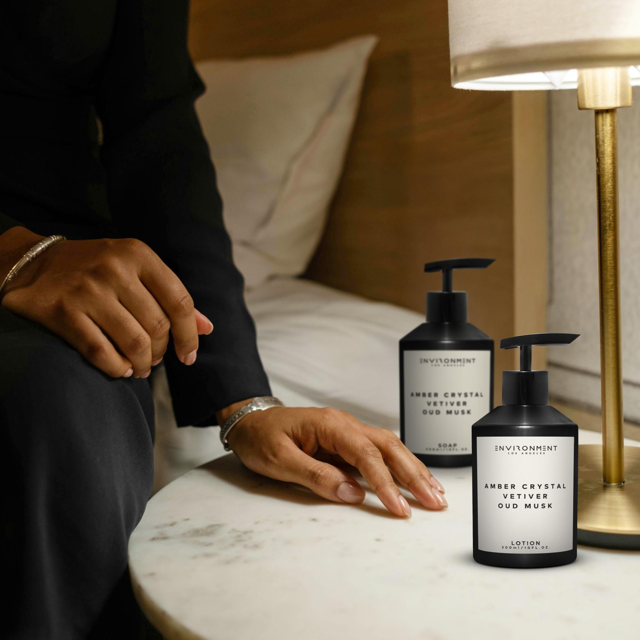 Amber Crystal | Vetiver | Oud Musk 300ml Hand Soap and 300ml Lotion Gift Pack (Inspired by Baccarat Rouge 540®)