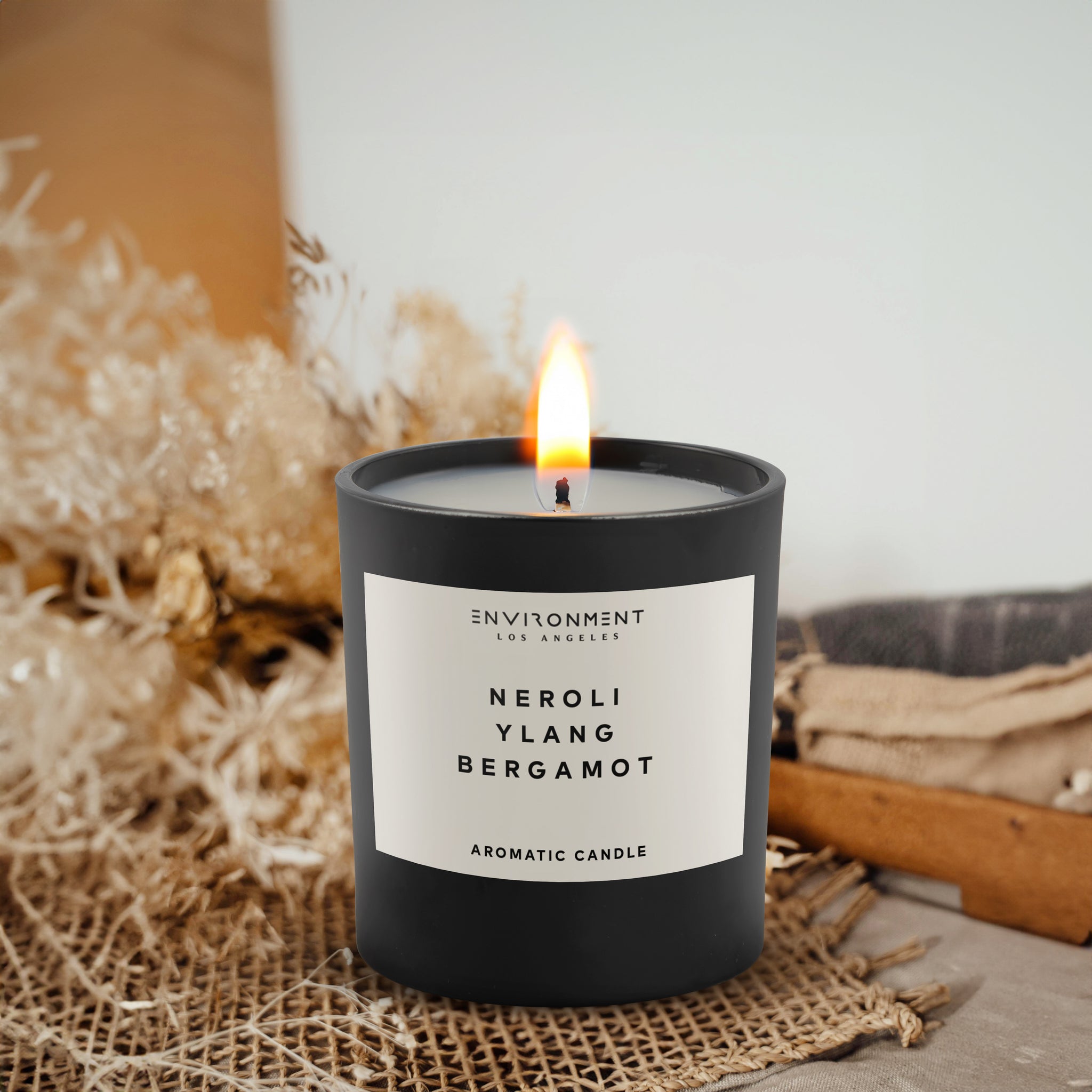 lit 8oz Chanel Candle 