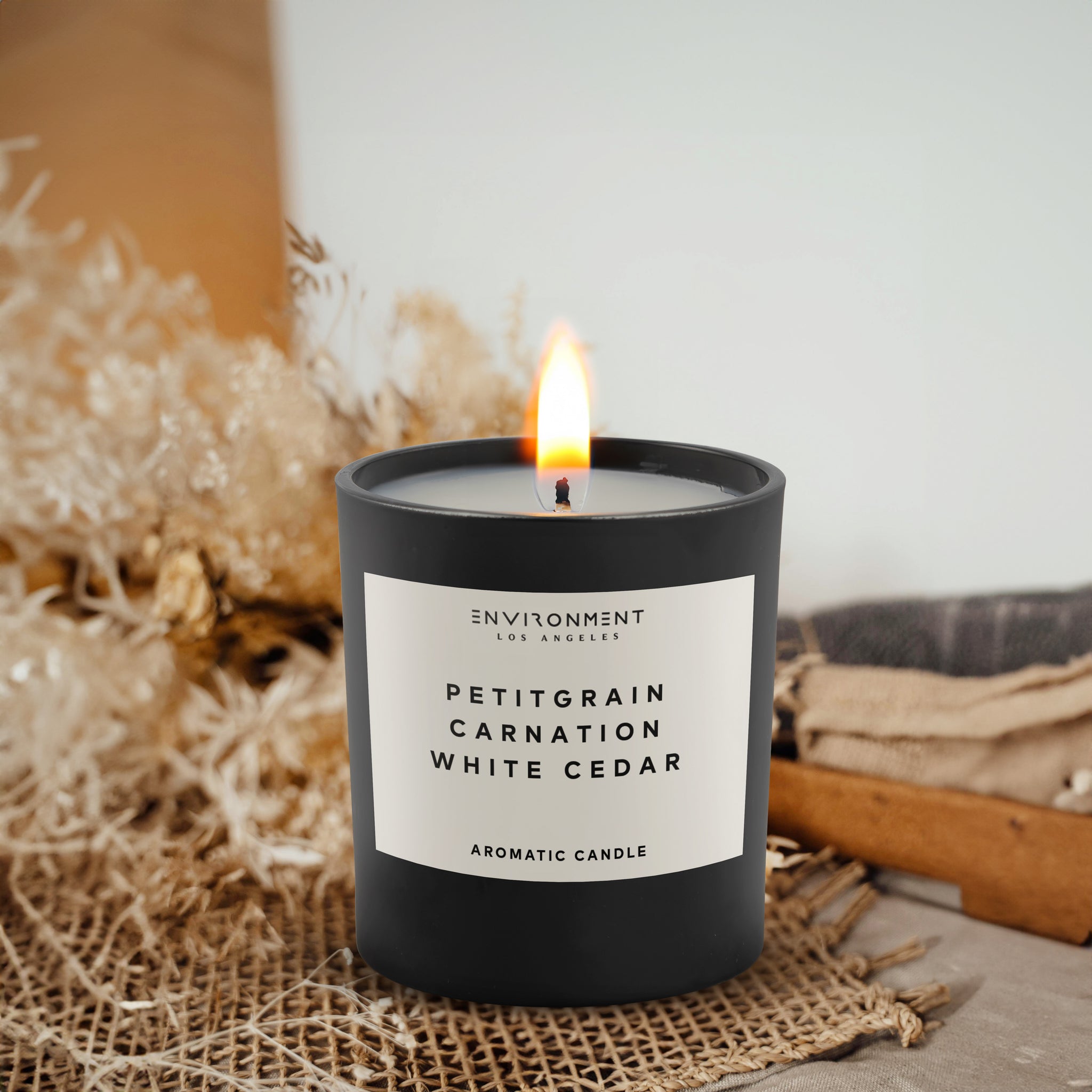 8oz Petitgrain | Carnation | White Cedar Candle (Inspired by YSL L'Homme®)