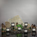 Multiple candles on rocks