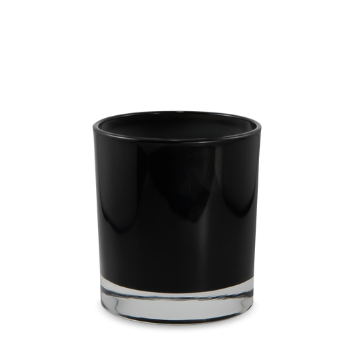 Stone_Candles_Supplies_Heavy_Rocks_Glass_Inside_Black_Gloss_11oz #Glass Color_Black Gloss