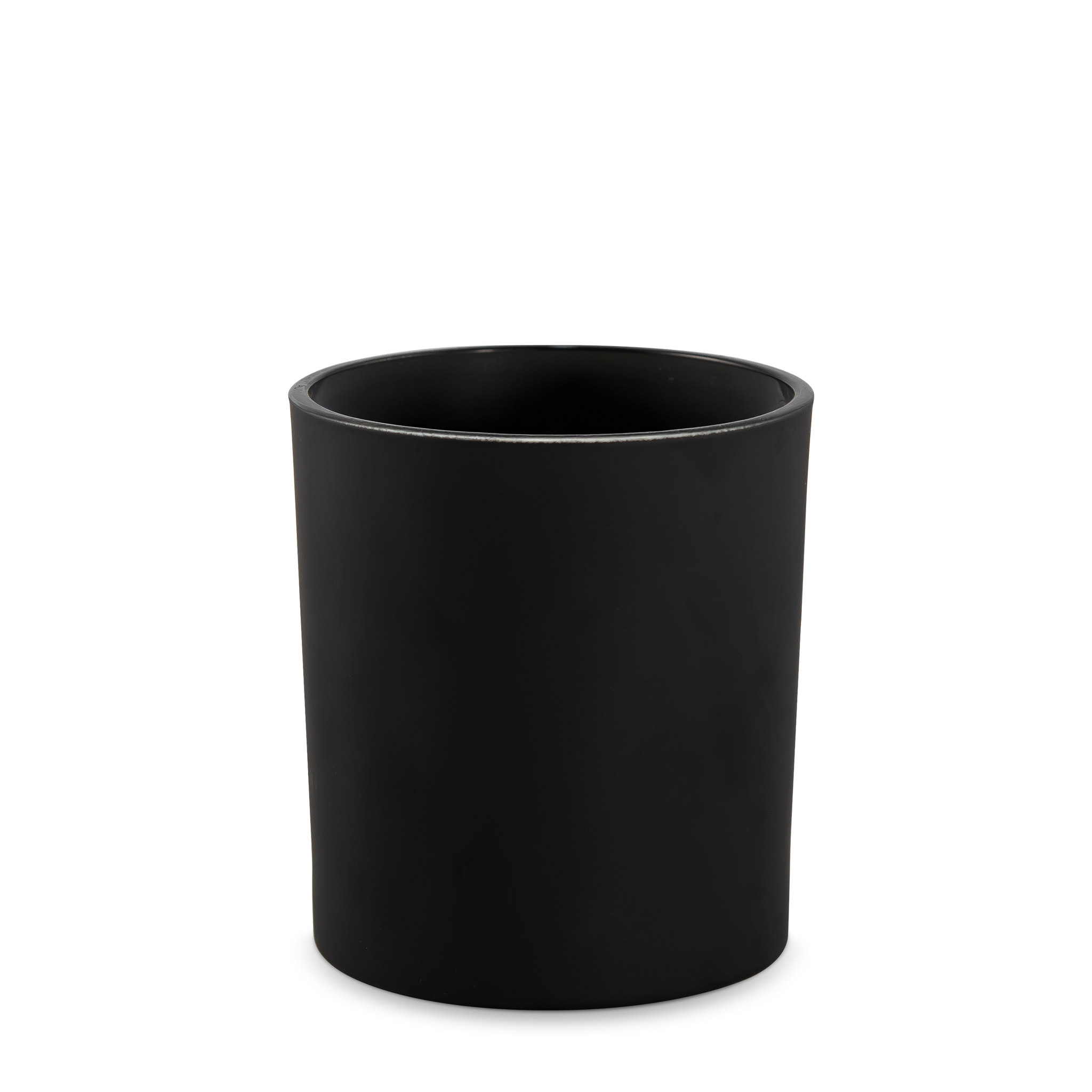 Stone_Candles_Supplies_Heavy_Rocks_Glass_Black_Matte_11oz #Glass Color_Black Matte