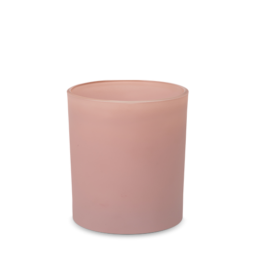 Stone_Candles_Supplies_Heavy_Rocks_Glass_Blush_Pink_Matte_11oz #Glass Color_Blush Pink Matte