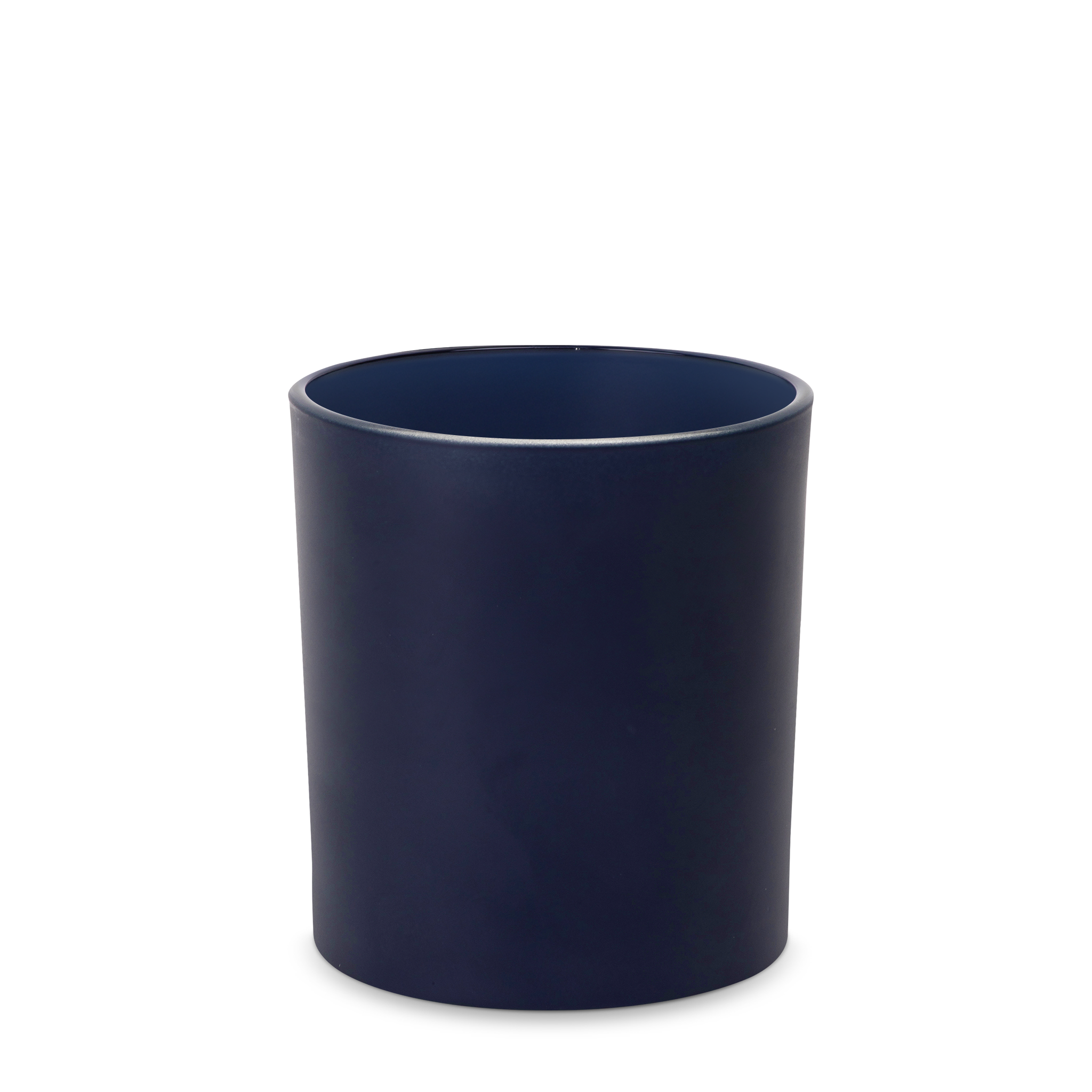 Stone_Candles_Supplies_Heavy_Rocks_Glass_Navy_Blue_Matte_11oz #Glass Color_Navy Blue Matte