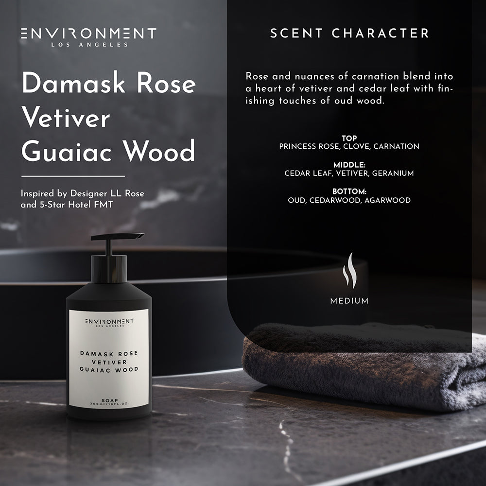 Damask Rose | Vetiver | Guaiac Wood Hand Soap (Inspired by Le Labo Rose 31® and Fairmont Hotel®)