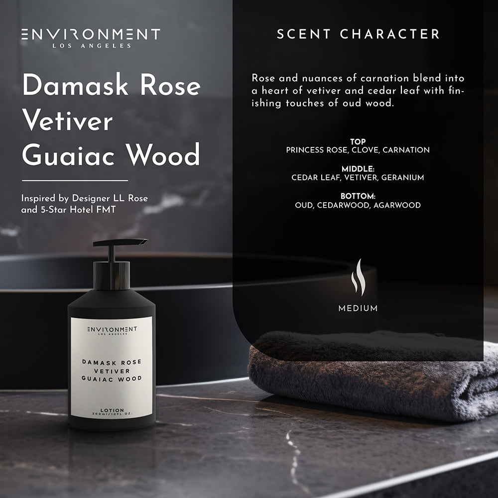 Damask Rose | Vetiver | Guaiac Wood Lotion (Inspired by Le Labo Rose 31® and Fairmont Hotel®)