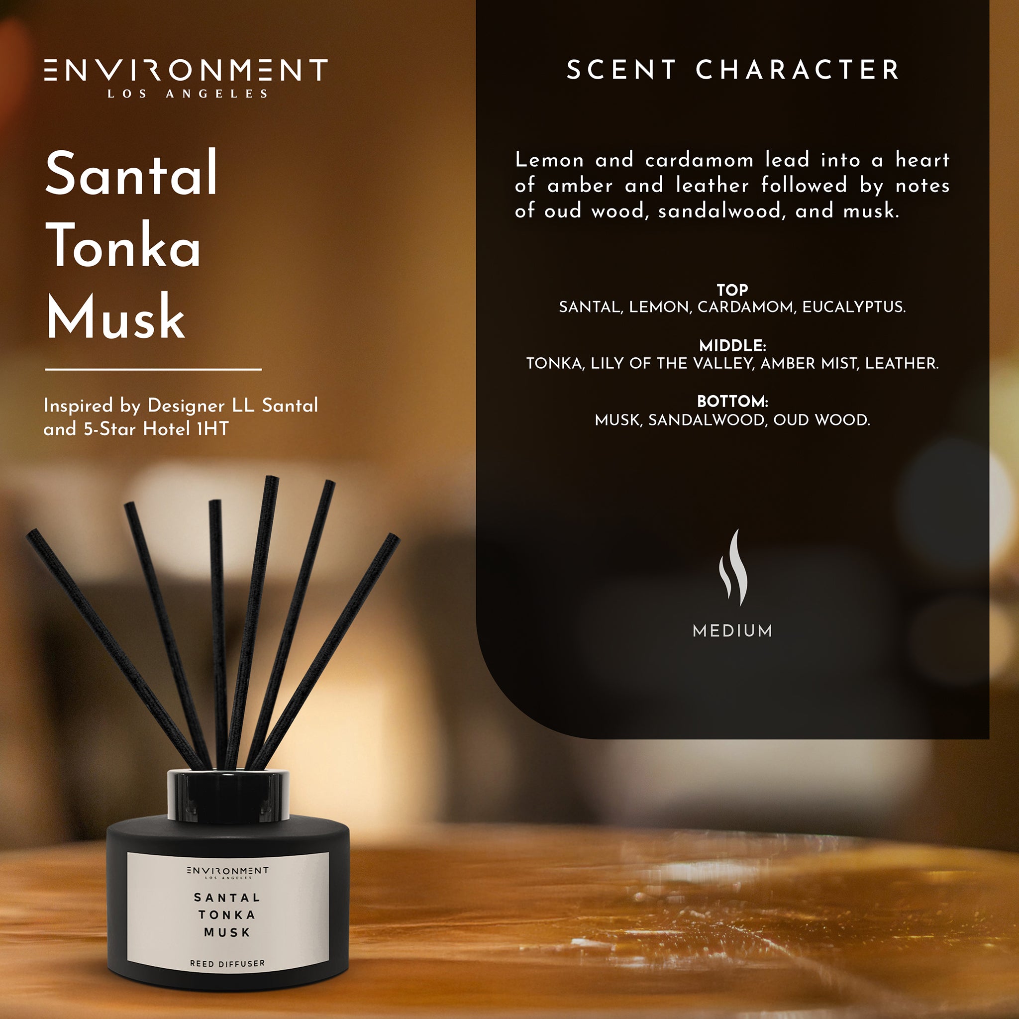 Santal | Tonka | Musk Diffuser (Inspired by Le Labo Santal® and 1 Hotel®)