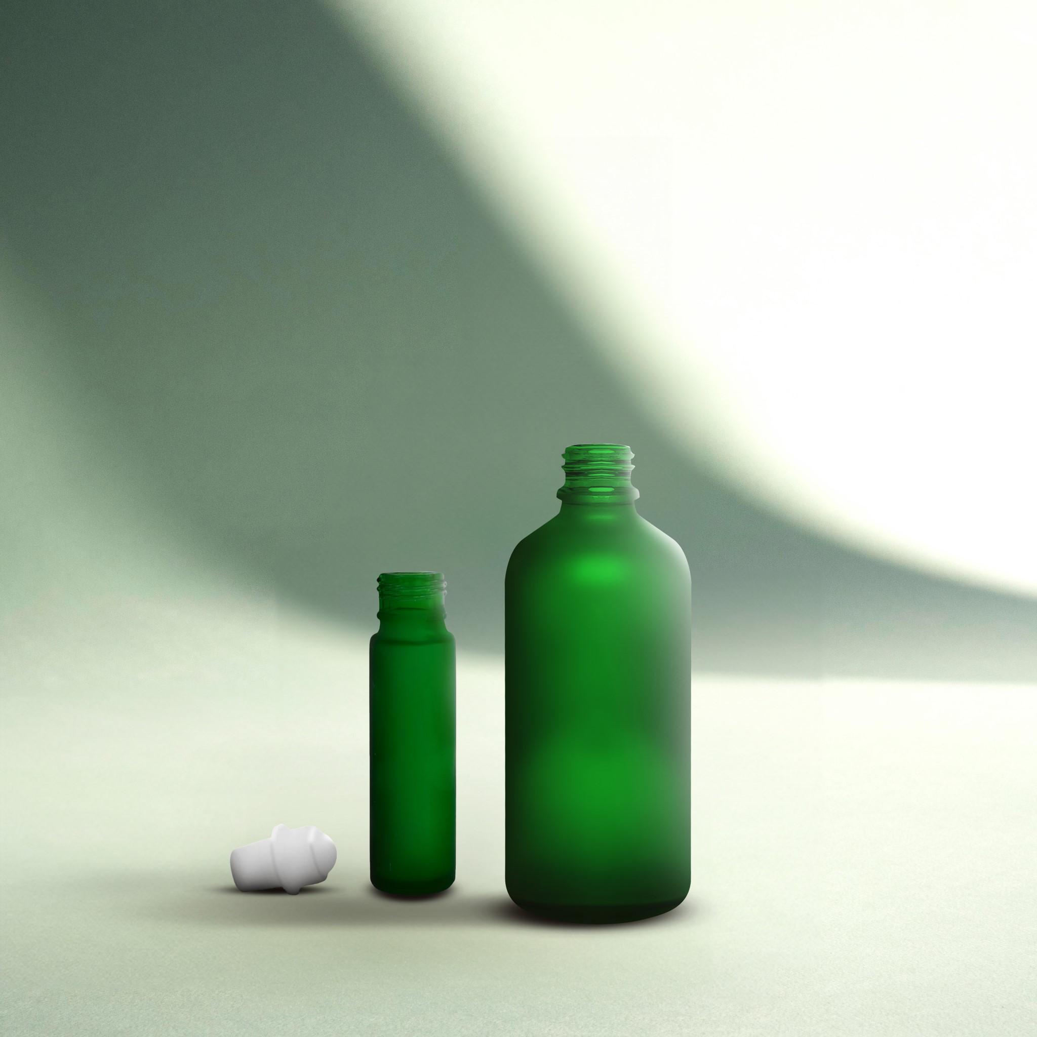 Stone Candles Supplies Bottle Room Spray and Diffuser Emerald Green Frosted #Glass Color_Emerald Green Frost