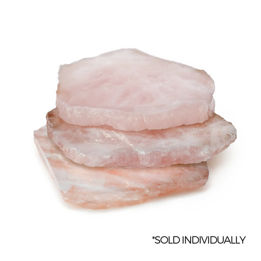 Rose Quartz Crystal Coaster