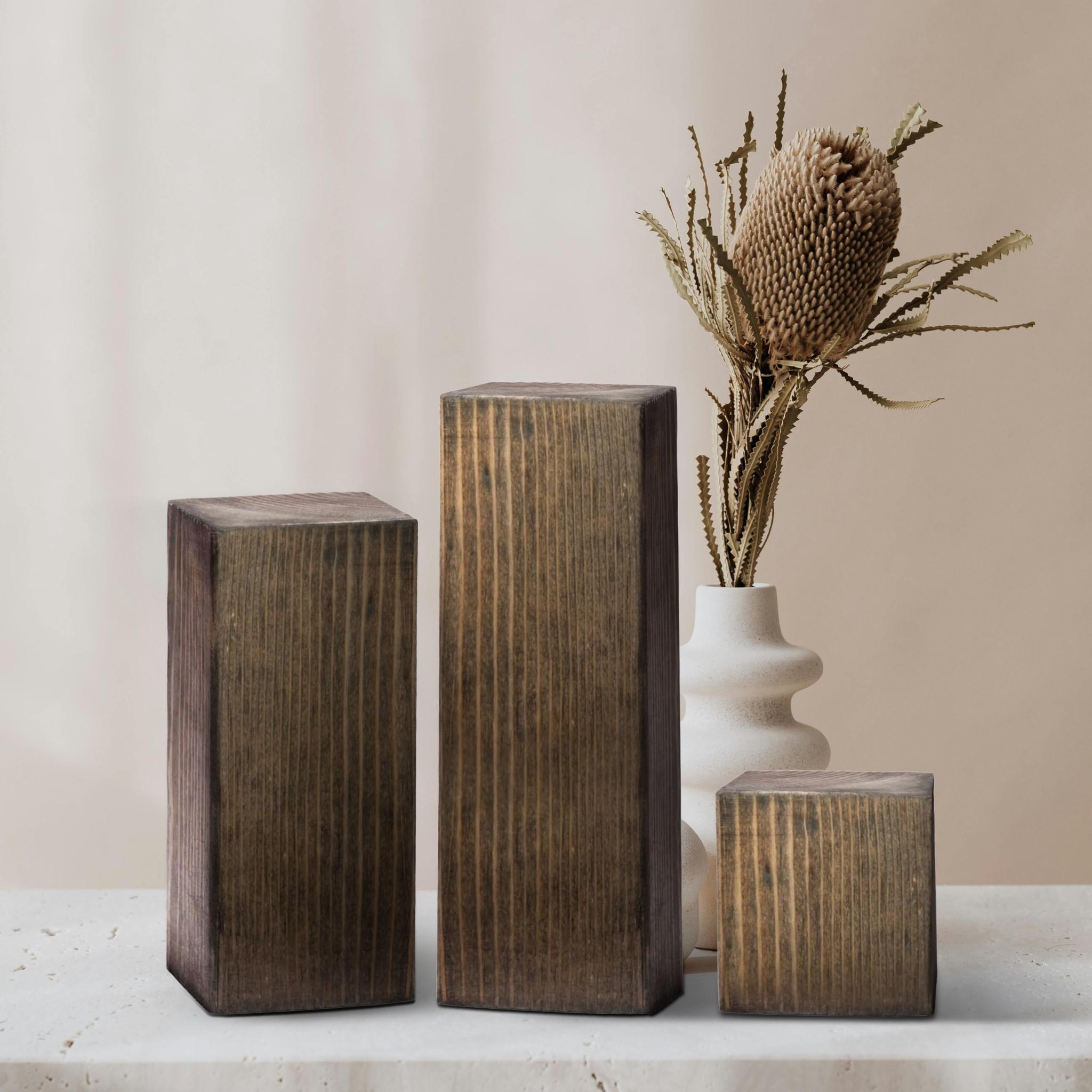 3.5"x3.5" Ebony Wood Block