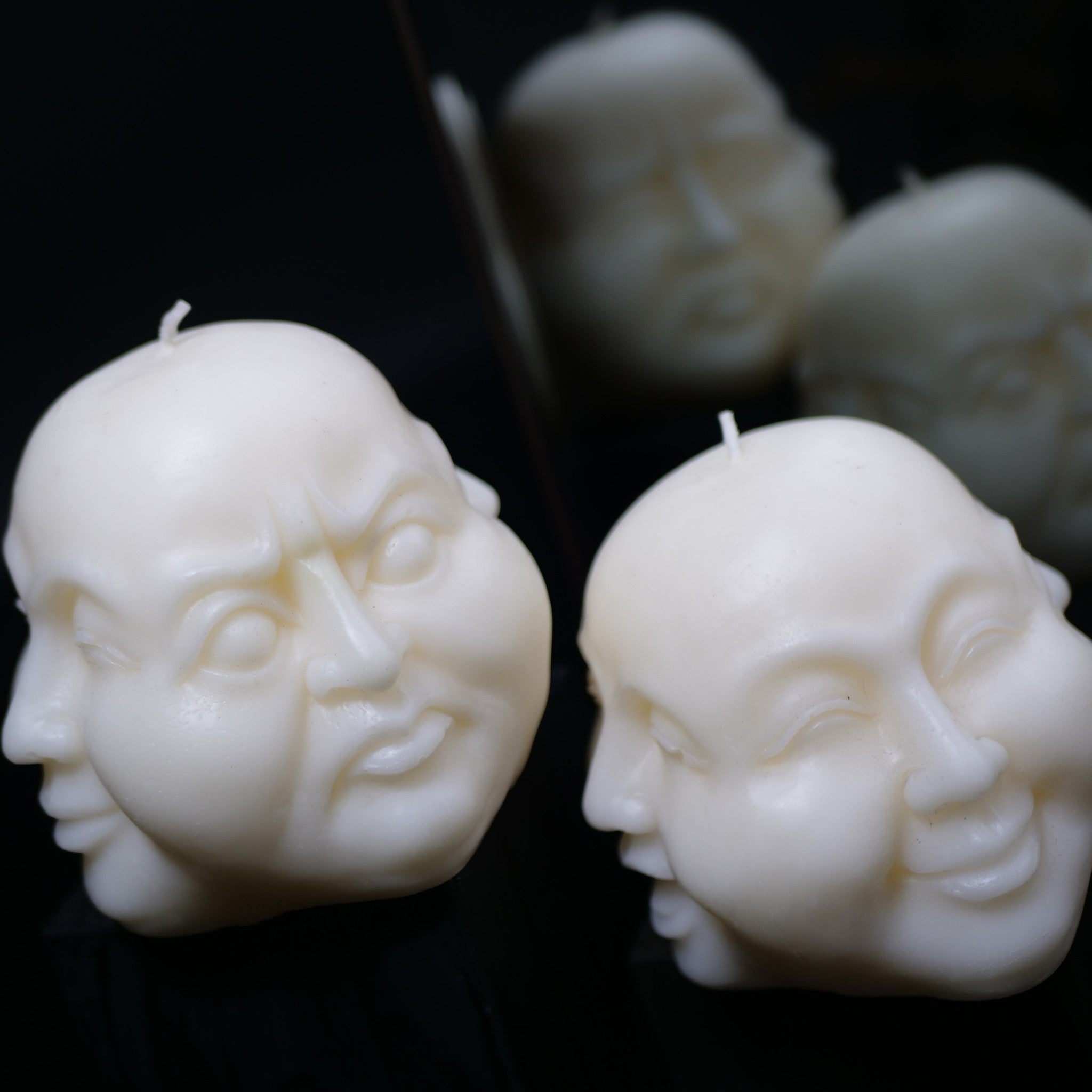 Buddha 4 Faces of Emotion Statue Candle
