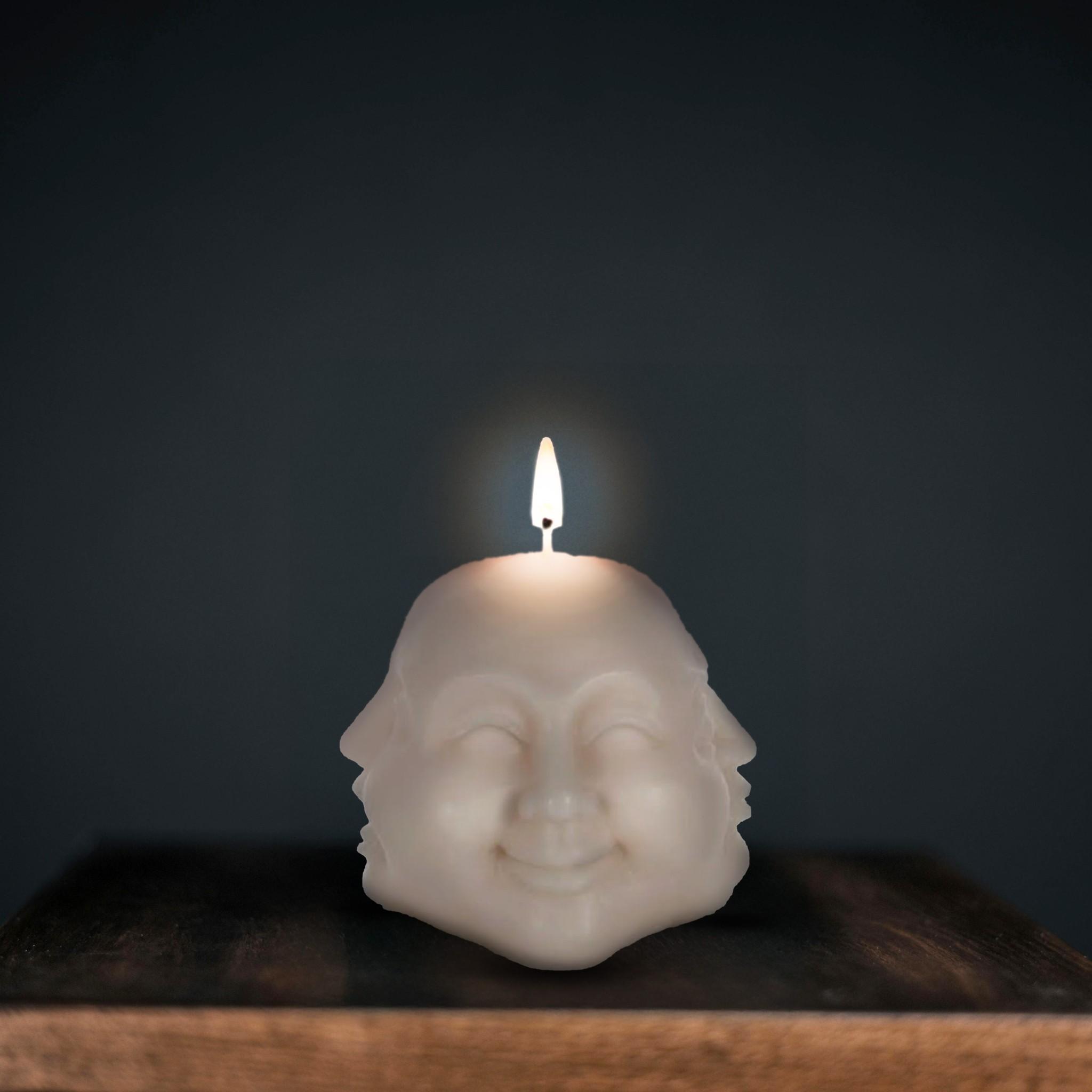 Buddha 4 Faces of Emotion Statue Candle