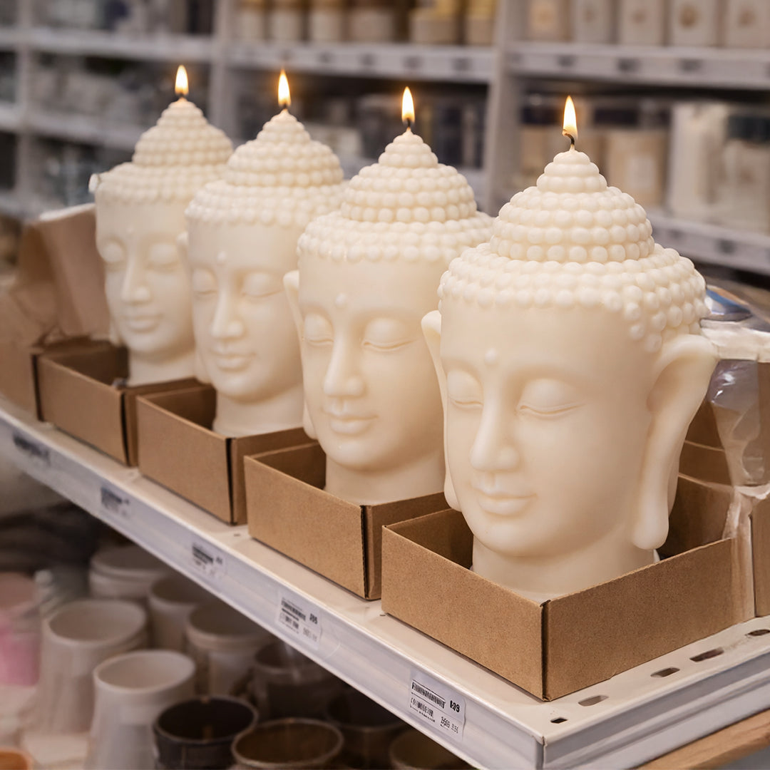 12oz Buddha Head Candle