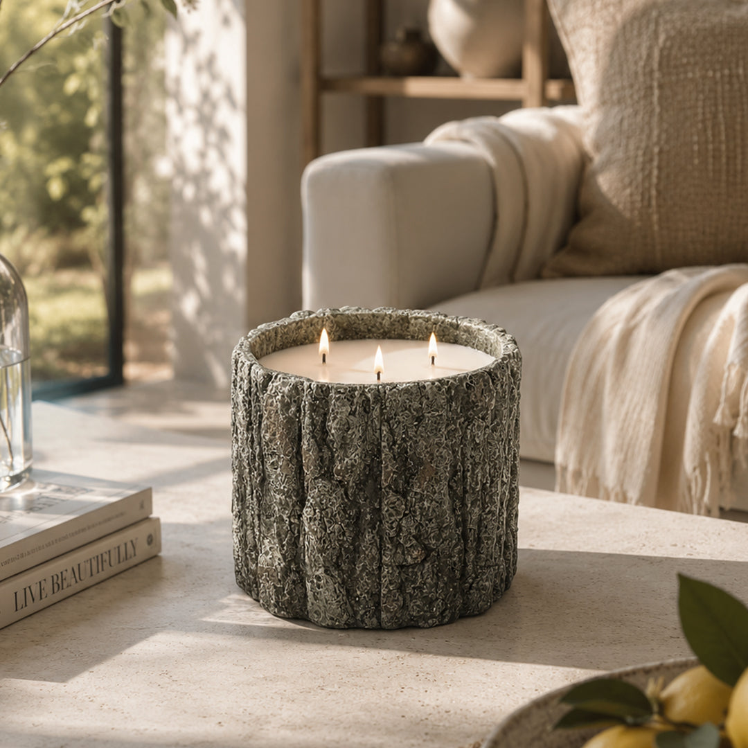 28oz Round Wood Candle