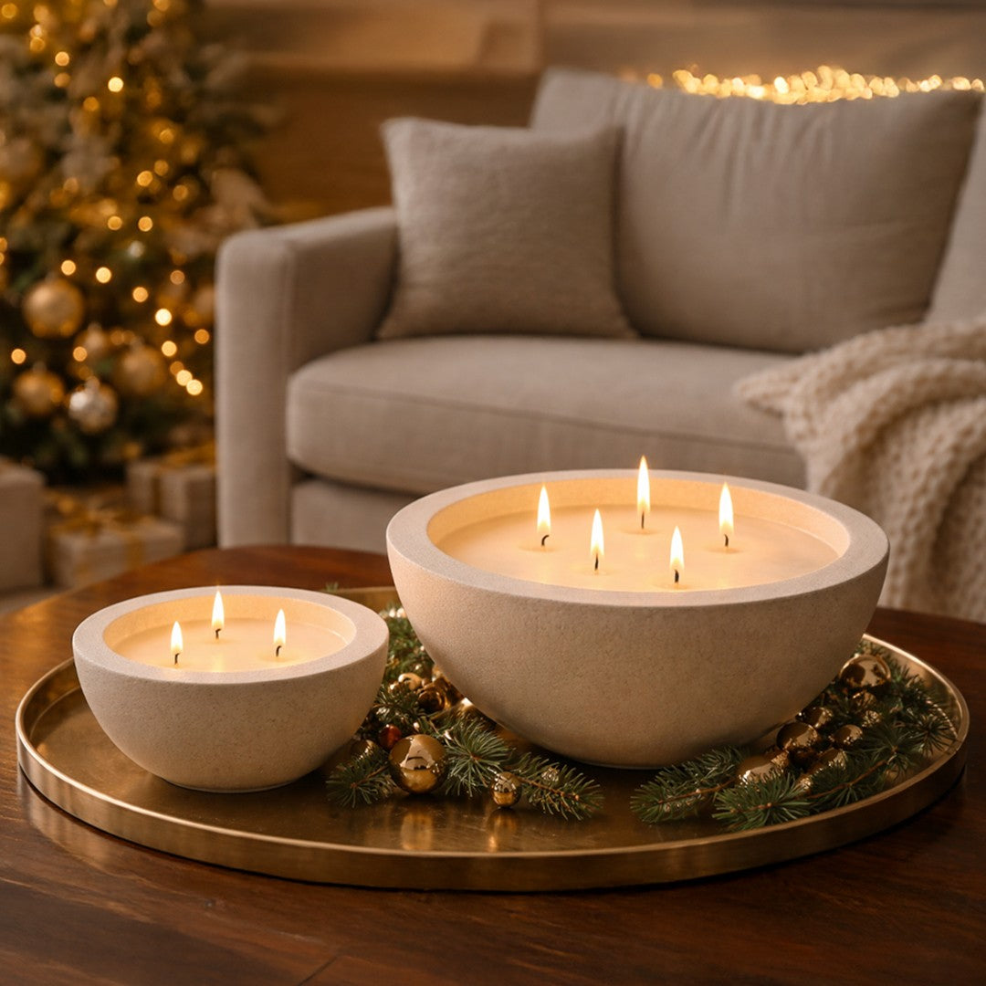 27cm x 10cm Crystal Bowl Candle