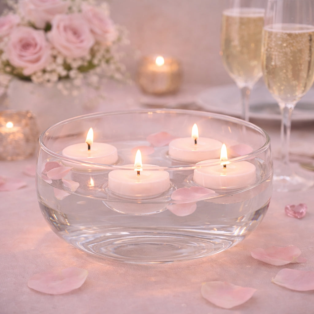 Ivory Floater Candles