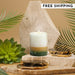 Stone Candles Scented Pillar Gardenia #scent_Gardenia