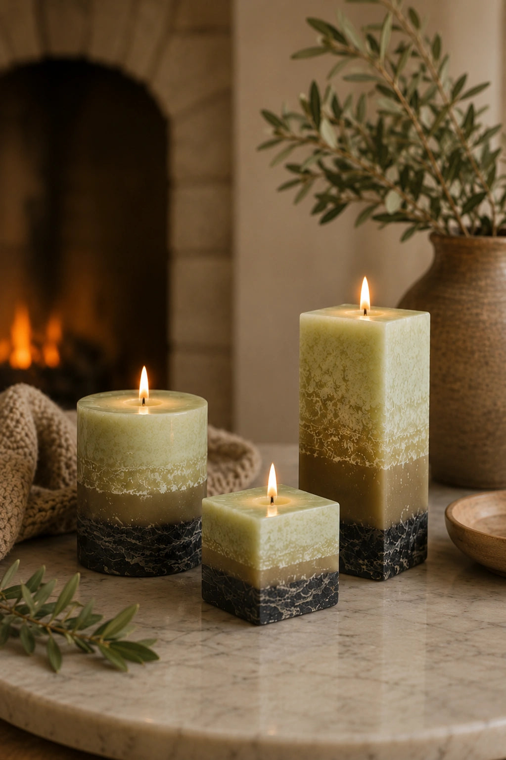 Lotus Pillar Candles