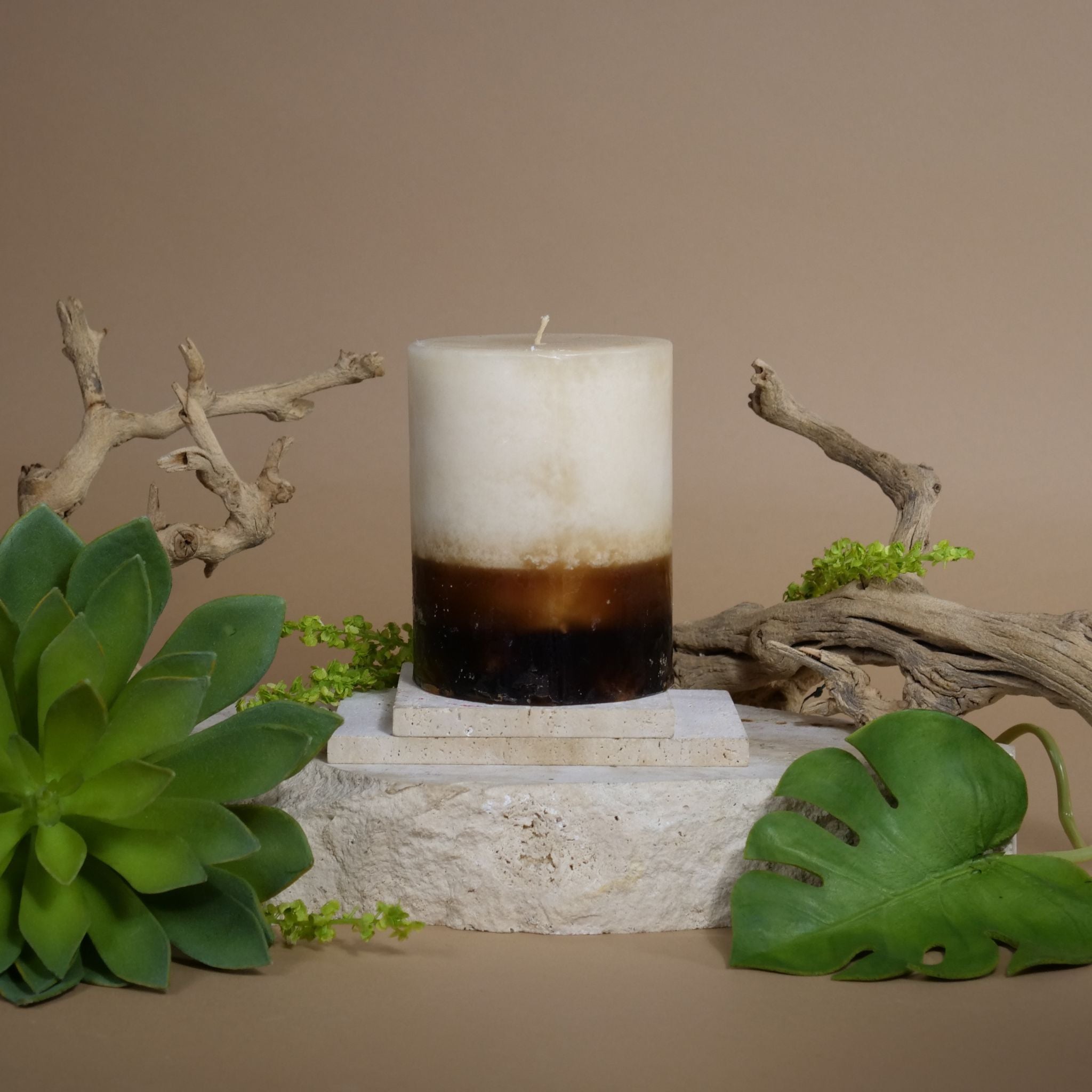 Peony Plum Cucumber Pillar Candles