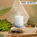 Stone Candles Scented Pillar Red Currant #scent_Red Currant