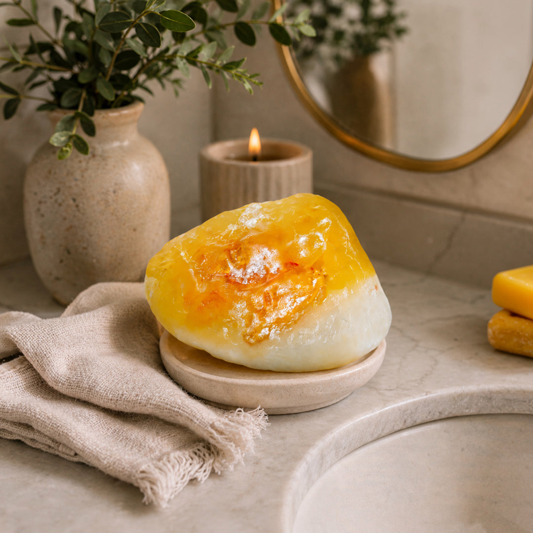 Soap Boulder Citrine