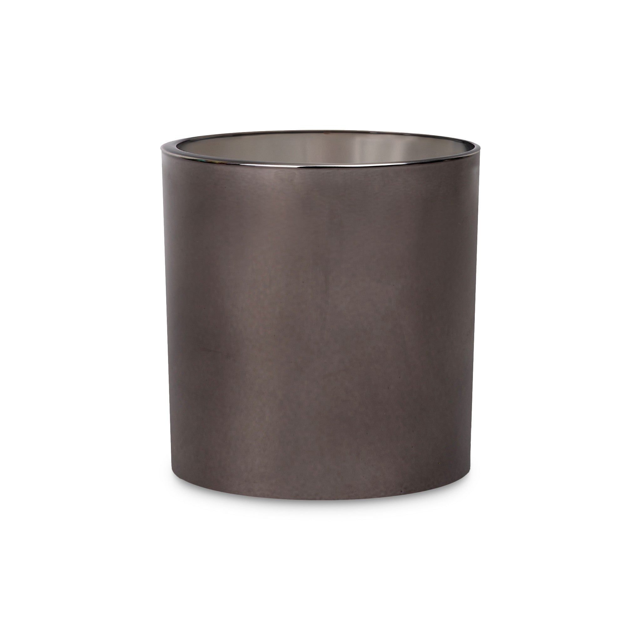 Stonecandles-Supplies-Heavy-Rocks-Glass-Smokey-Grey-Electroplate-11oz #Glass Color_Smokey Grey Electroplate
