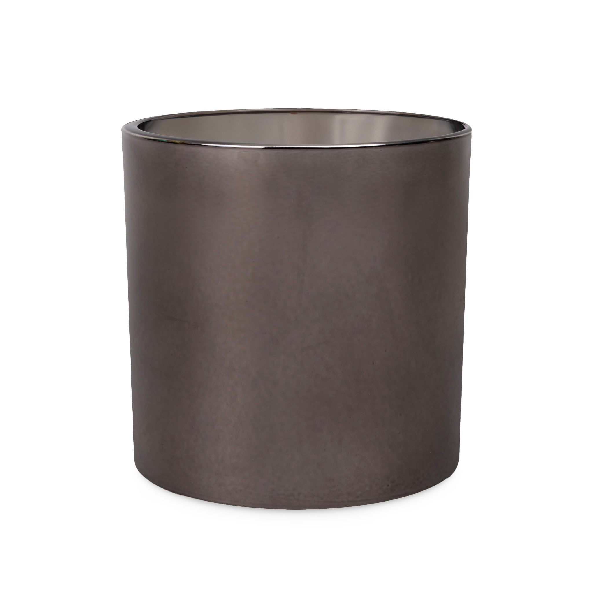 Stonecandles-Supplies-Heavy-Rocks-Glass-Smokey-Grey-Electroplate-15oz #Glass Color_Smokey Grey Electroplate