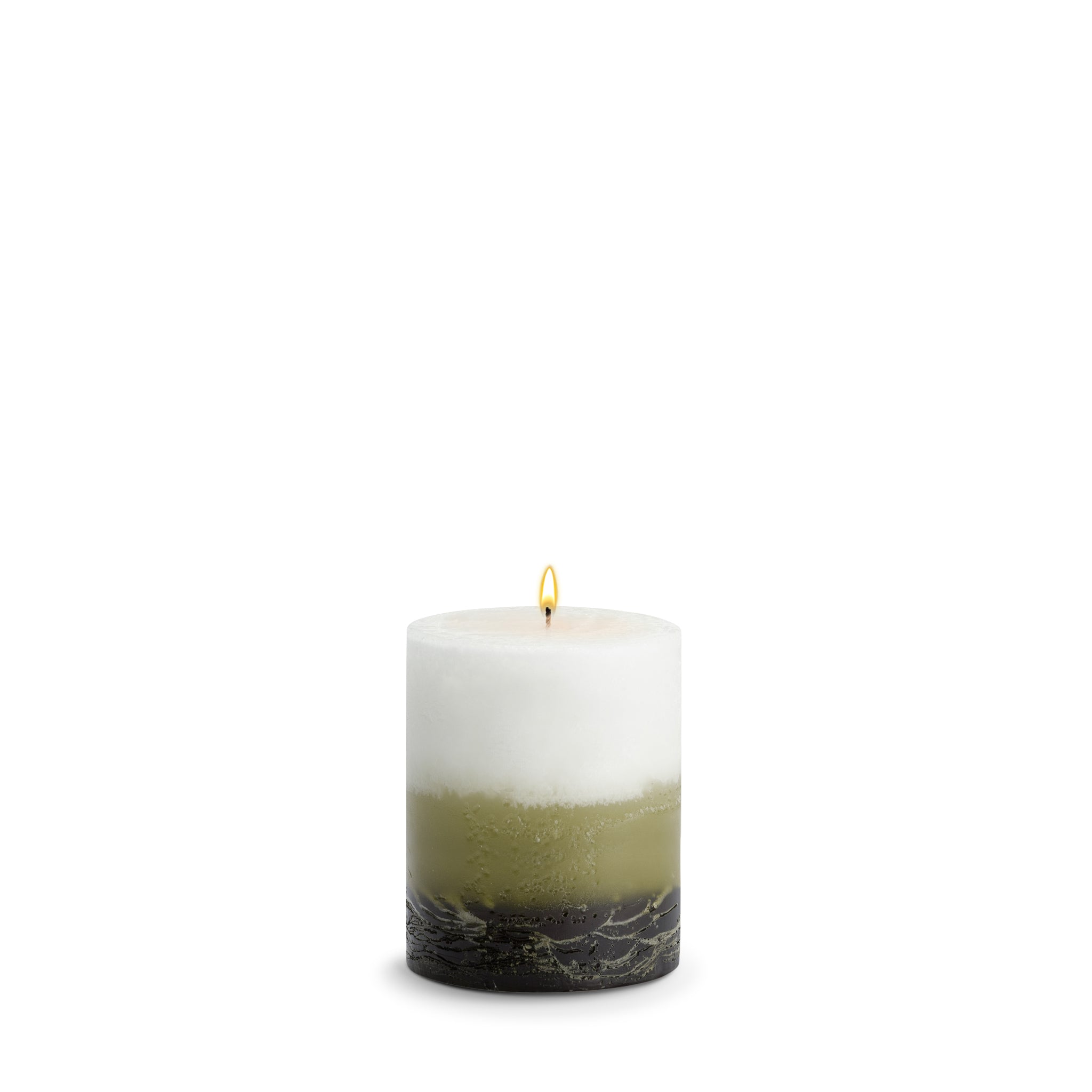 Green Tea Fig Pillar Candles