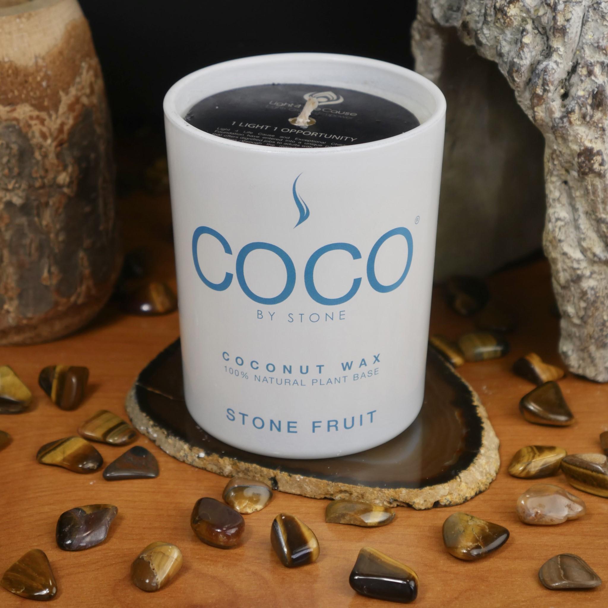 Natural Coconut Apricot Wax Candle
