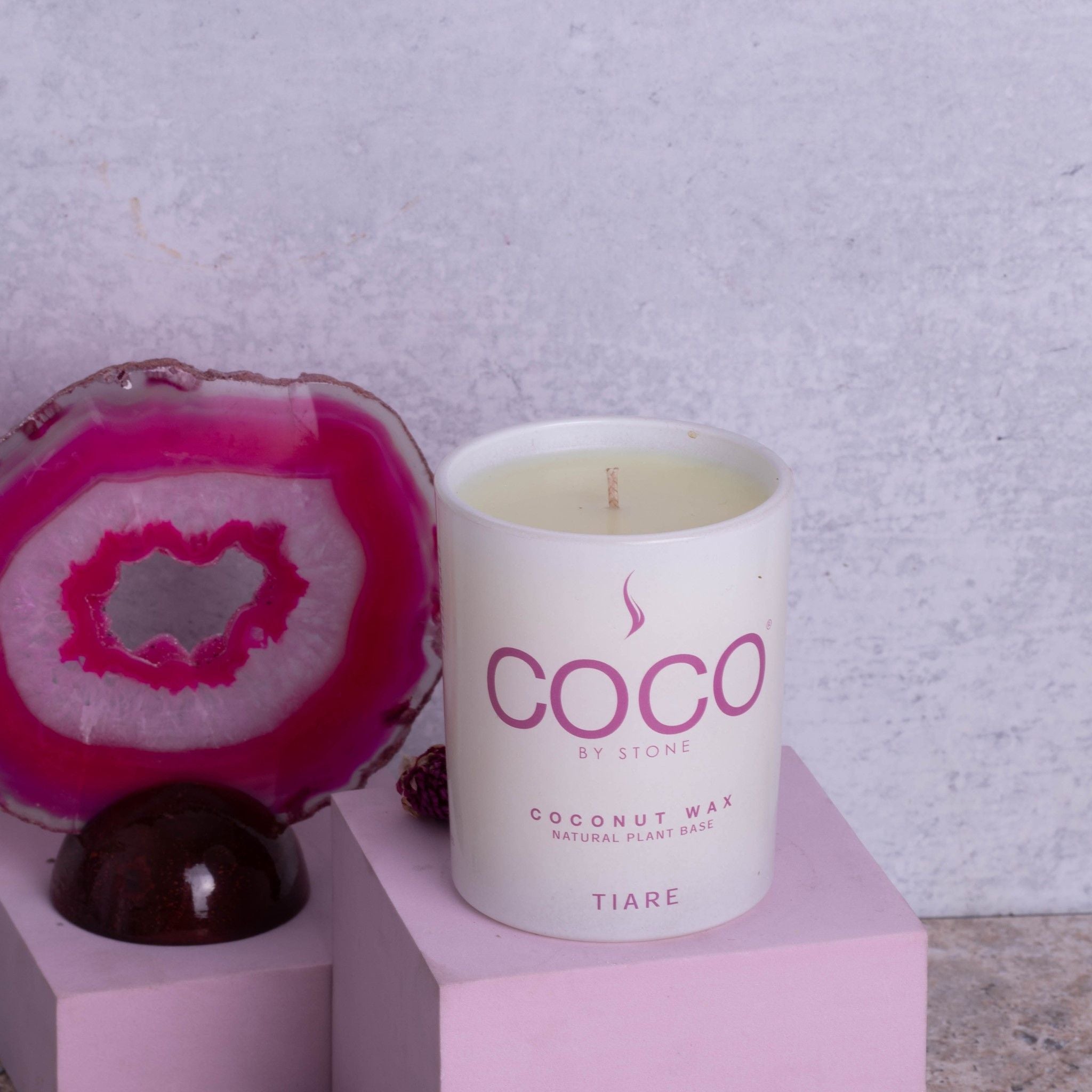 Natural Coconut Apricot Wax Candle