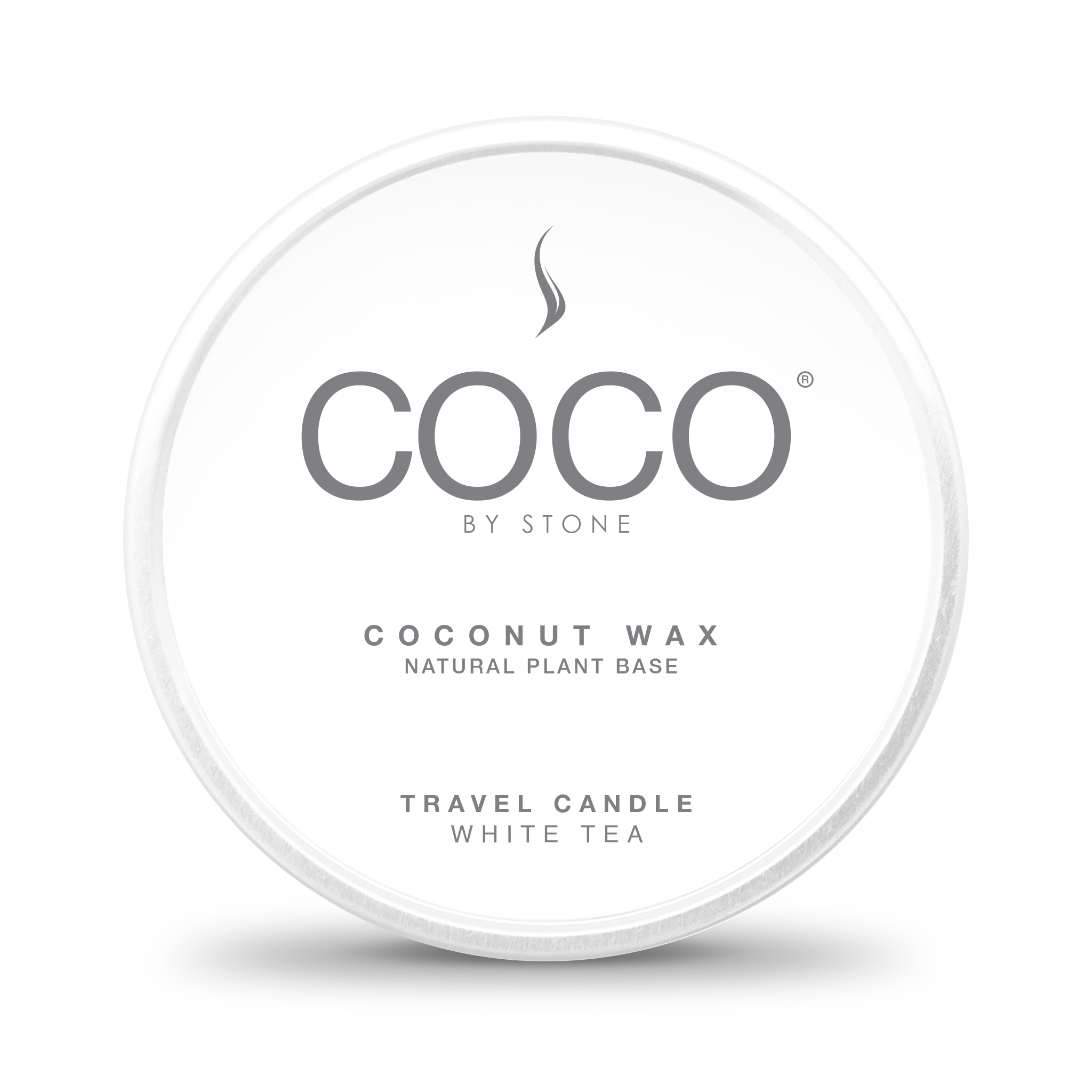 3.5oz White Tea Natural Coconut Apricot Wax Travel Tin Candle