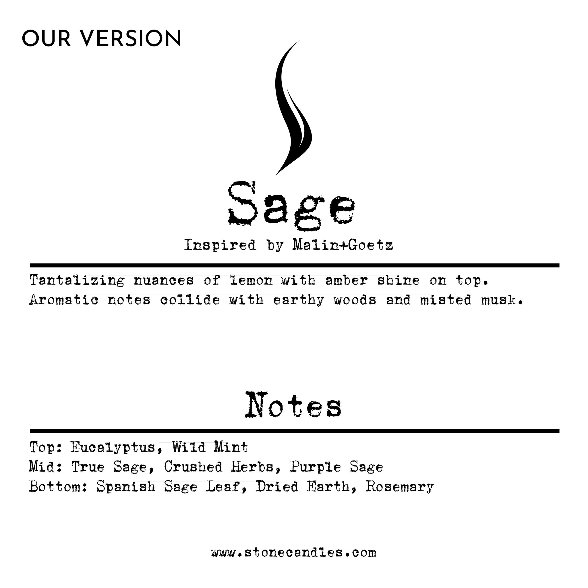 Sage (Our version) Sample Scent Strip
