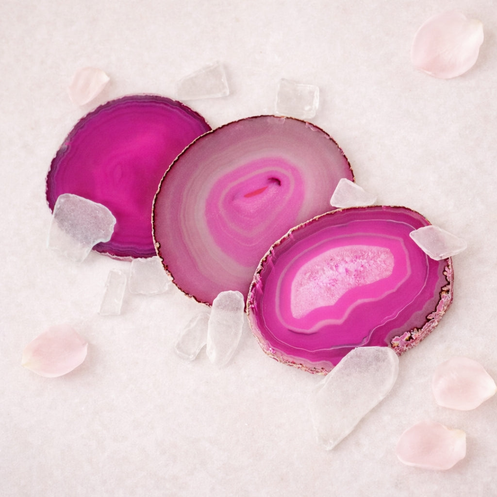 Pink Agate Coaster