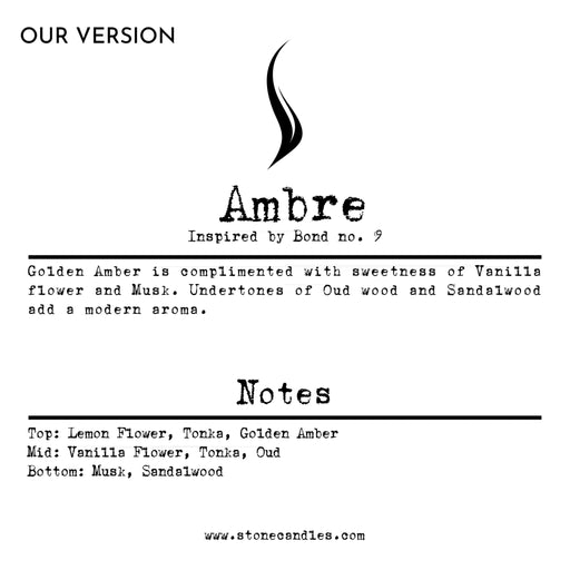 Ambre (Our version) Sample Scent Strip