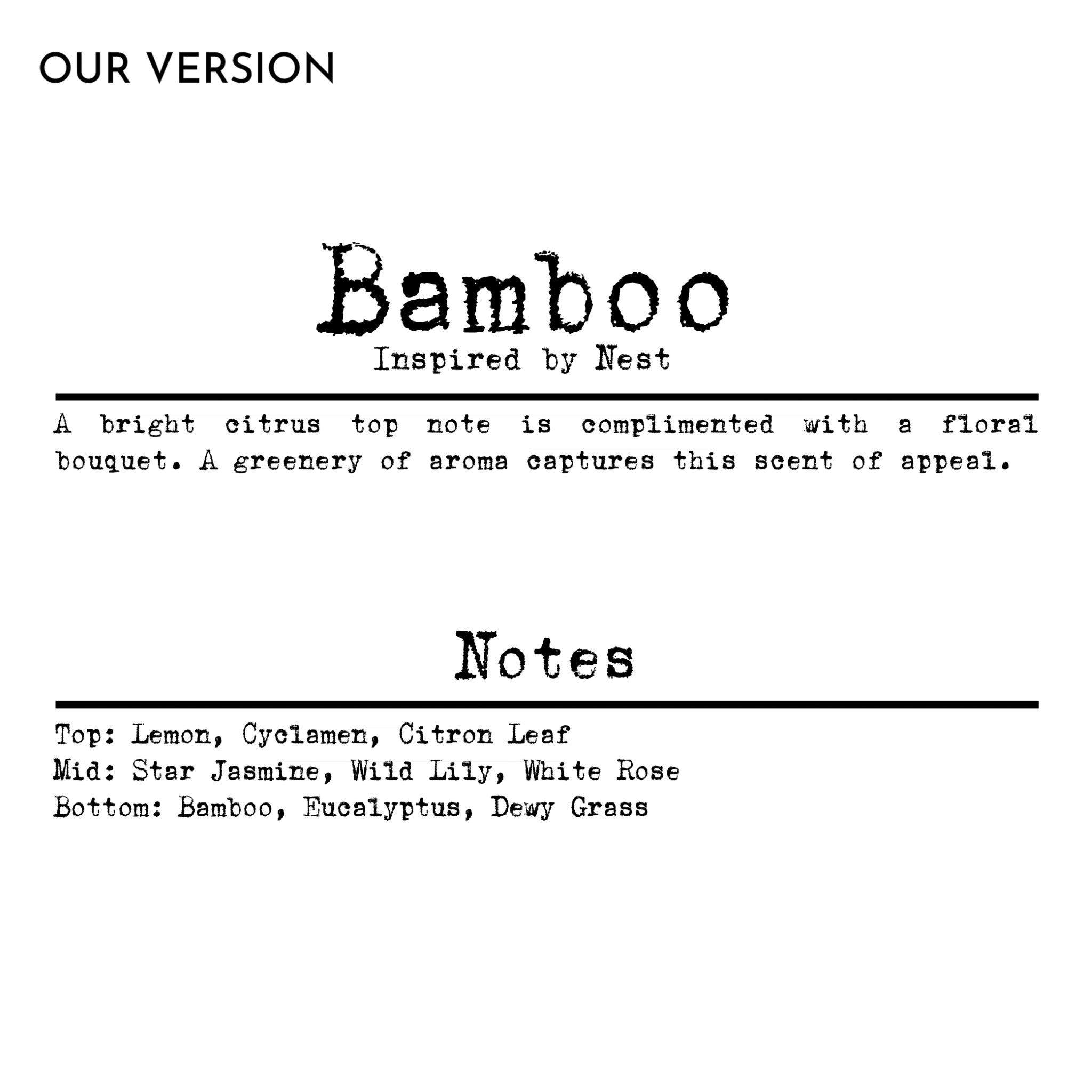 Bamboo (Our version) Sample Scent Strip
